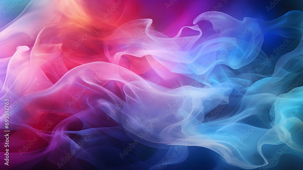 Multicolor Stylized Smoke Wisps. Abstract Background