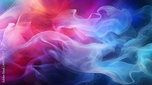 Multicolor Stylized Smoke Wisps. Abstract Background © Florian