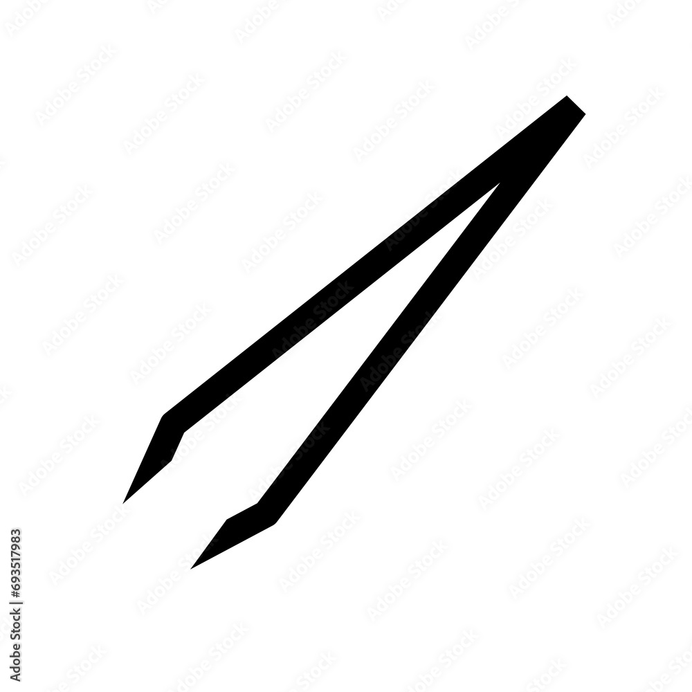 tweezers icon vector with simple design tweezers icon vector with simple design