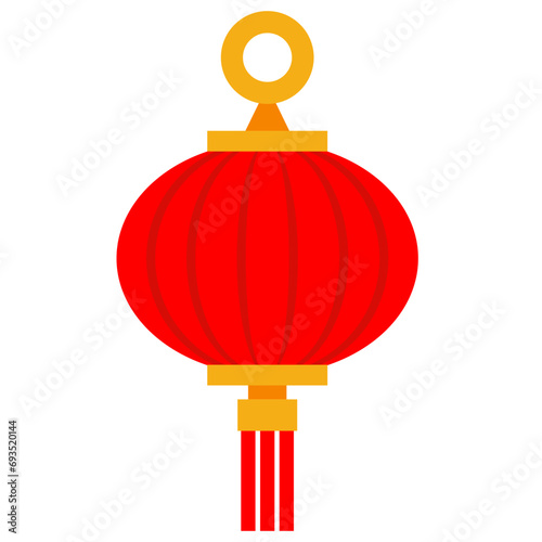 chinese new year red lantern for decoration