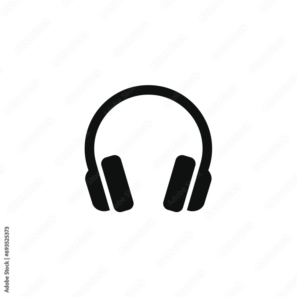 Headphones icon isolated on transparent background Headphones icon isolated on transparent background
