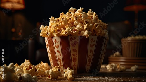 Illustrations of various pop corn images that are unique and look crispy and delicious