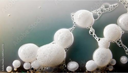 abstract white soap foam bubbles texture background