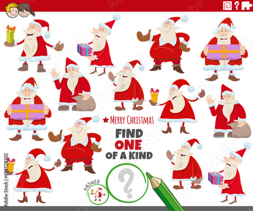 one of a kind activity with Santa Clauses on Christmas time