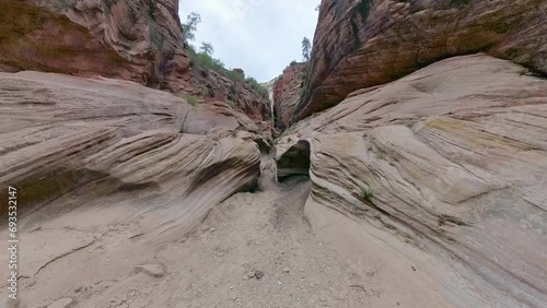 Entering Echo Canyon with Smooth Walls in Zion photo