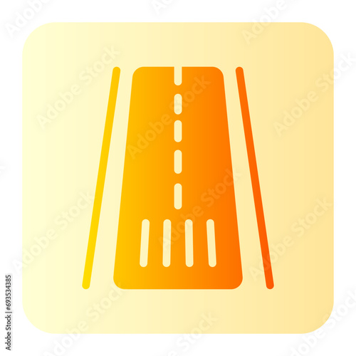 runway gradient icon