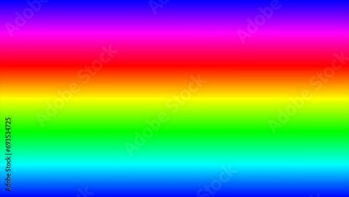 鮮やかな虹色のグラデーションパターン　横縞