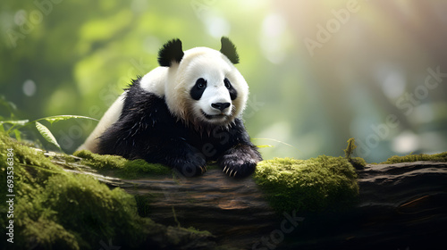Panda Background  Where Adorable Black-and-White Bears Roam