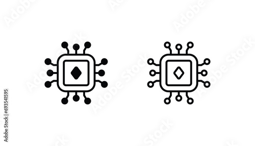 Etherum Asic icon design with white background stock illustration photo
