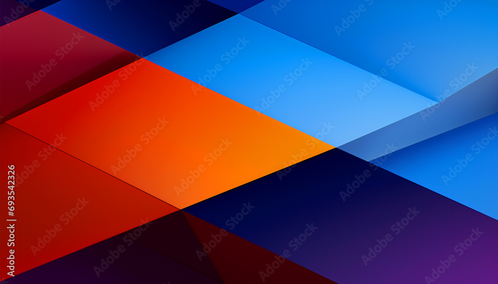 Abstract background of geometric shapes in blue and red colors. Vector illustration Abstract background of geometric shapes in blue and red colors. Vector illustration