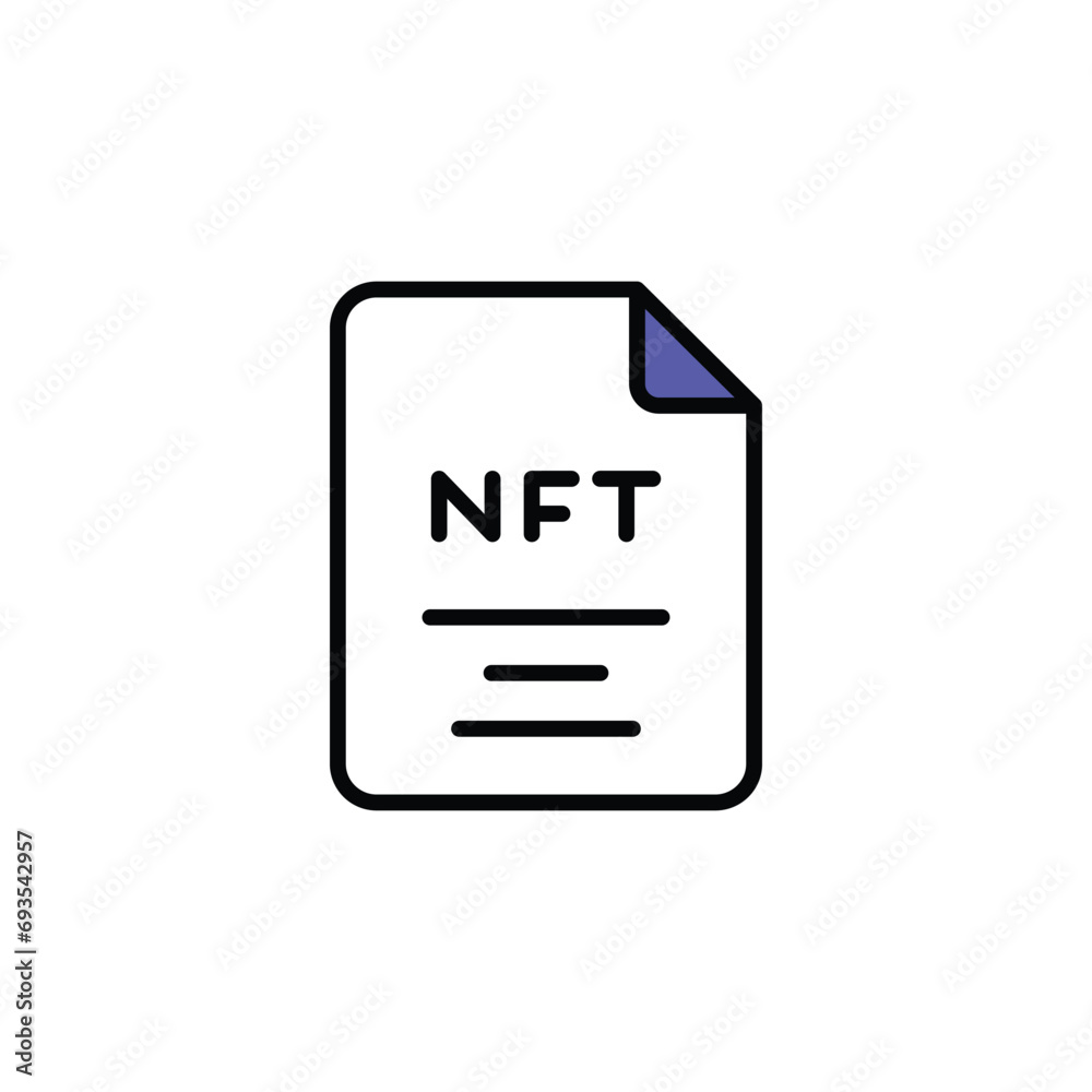 NFT Storage icon design with white background stock illustration NFT Storage icon design with white background stock illustration