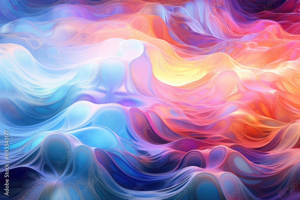 abstract psychedelic wavy colorful background