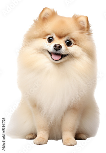 puppy isolated on white background photo