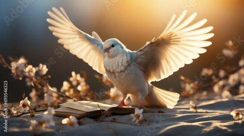 dove in the sky
