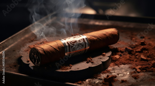 Exquisite Beauty of Cigars. A Premium Composition of Tobacco Delight. 
