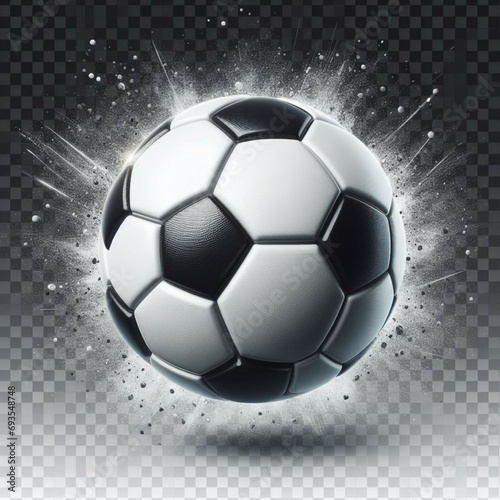 abstract soccer ball  generated by AI.