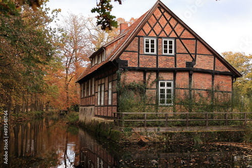 Blick auf Kloster Dinklage im Herbst photo