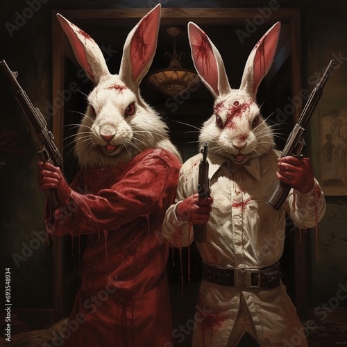 Conigli in versione assassina photo