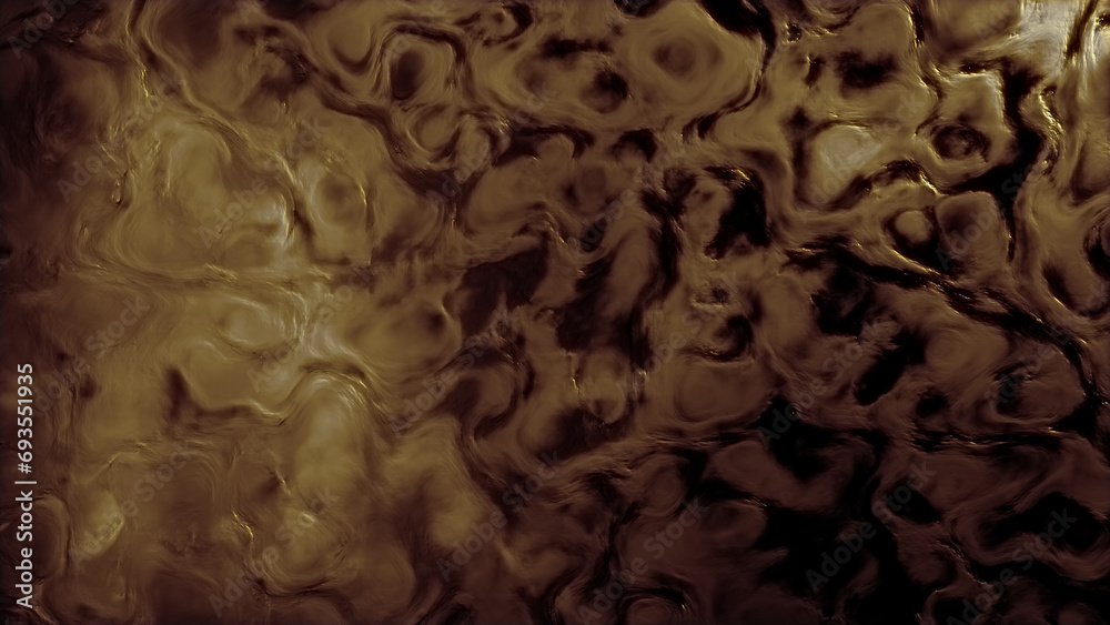 lighting ancient gold or brown strange curves relief - abstract 3D rendering lighting ancient gold or brown strange curves relief - abstract 3D rendering