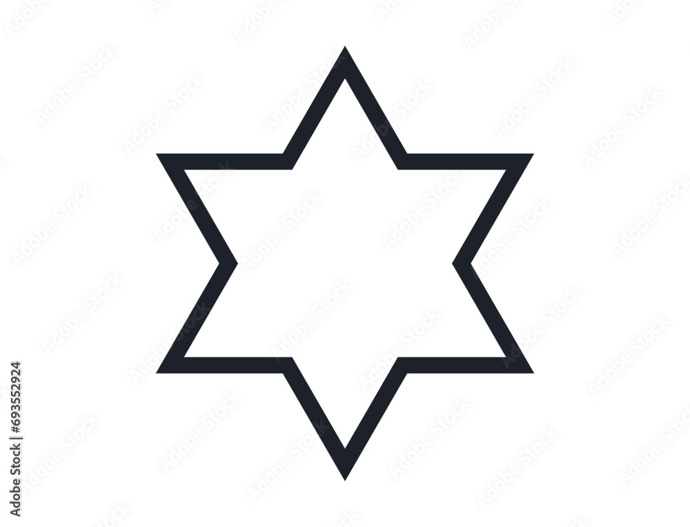 Star symbol and simple style isolated star icon on white background flat design style minimal vector illustration. Star symbol and simple style isolated star icon on white background flat design style minimal vector illustration.