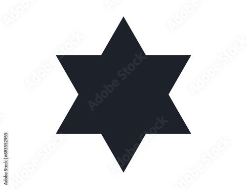 Star symbol and simple style isolated star icon on white background flat design style minimal vector illustration.