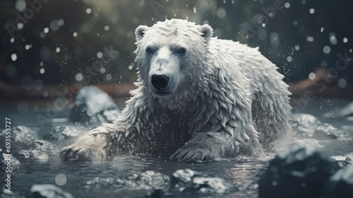 Illustration of polar bears in winter © arif