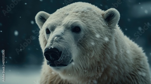 Illustration of polar bears in winter