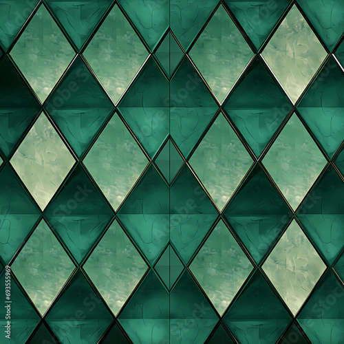 emerald green diamond pattern © Tristan