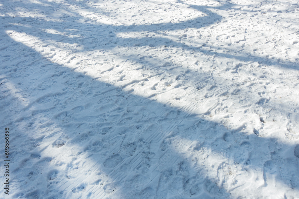 Spuren in Schnee Spuren in Schnee