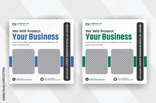 Modern corporate Business social media post template