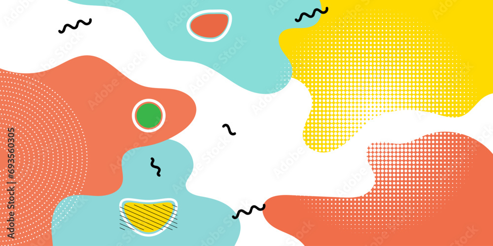 Abstract paint splash pattern background. pop art color with wave pattern, Color wave template and presentation design Abstract paint splash pattern background. pop art color with wave pattern, Color wave template and presentation design