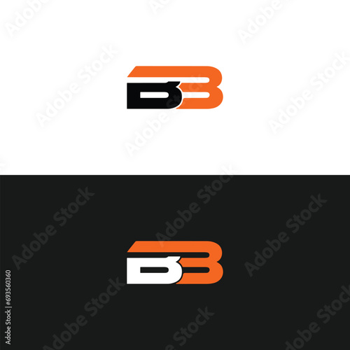 BB logo. B B design. White BB letter. BB, B B letter logo design. Initial letter BB linked circle uppercase monogram logo R letter logo vector design. 