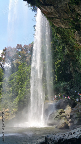 misol ha waterfall in chiapas mexico (tourist, traveler destination) natural wonder, cascade photo