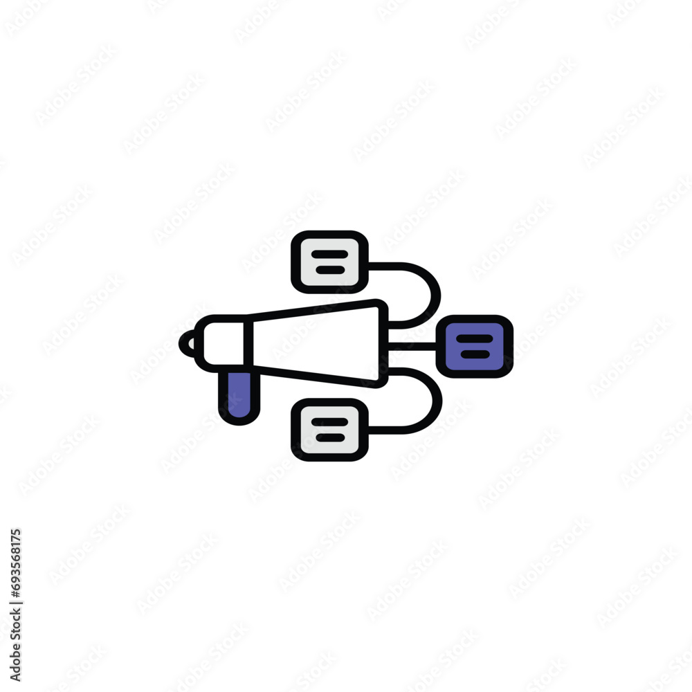 Marketing icon design with white background stock illustration Marketing icon design with white background stock illustration
