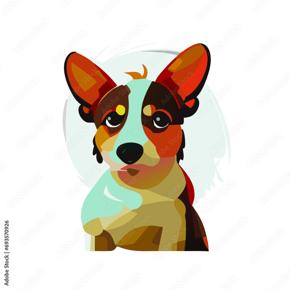 Obraz premium illustration of a cute dog
