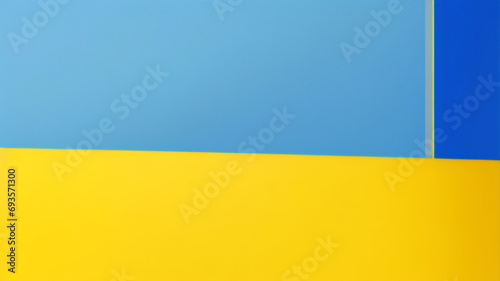 Abstrakter Grunge-Hintergrundvektor mit Pinsel und Halbtoneffekt  Template-Design-Banner mit blauem und gelbem Farbverlauf der ukrainischen Flagge
