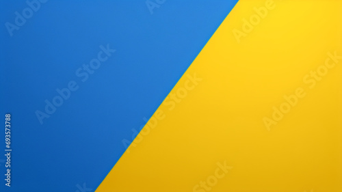 3D-Banner-Hintergrundgrafik in leuchtendem Blau-Orange-Gelb mit scharfem Pinselstrich-Hintergrunddesign in Schiefergrau, Königsblau und heller Koralle photo