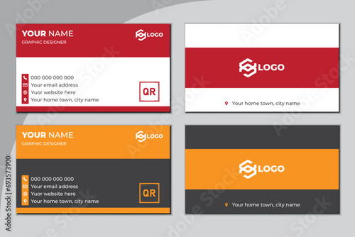 modern and clean professional business card template