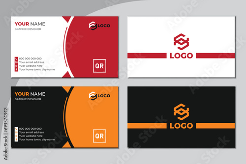 modern and clean professional business card template