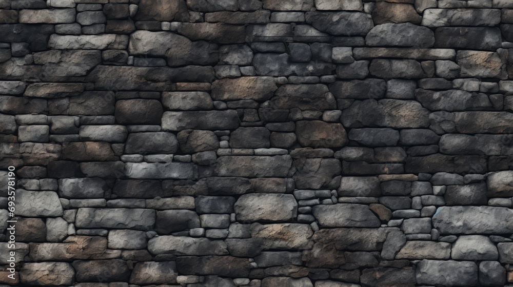 old stone wall pattern Generative AI