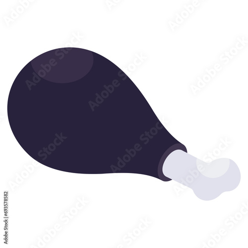 A perfect design icon of drumstick