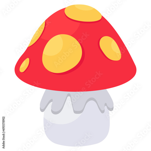 Modern design icon of mushroom