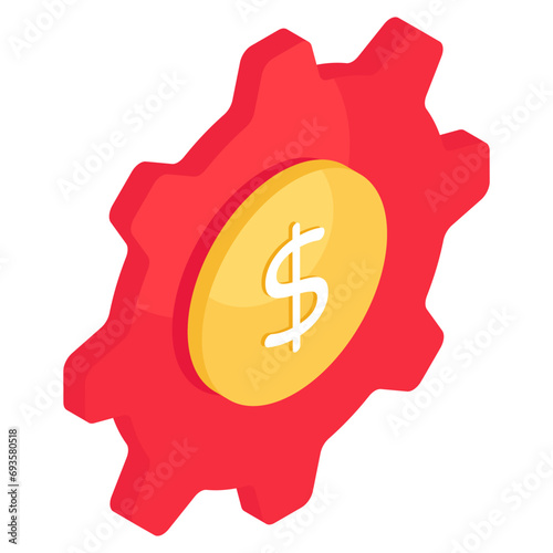 Trendy vector design of money management