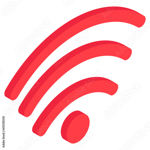 Premium download icon of wifi signal 