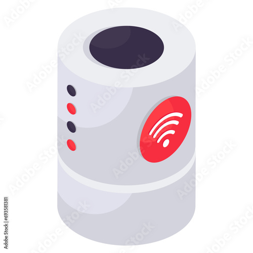 A perfect design icon of smart speaker 