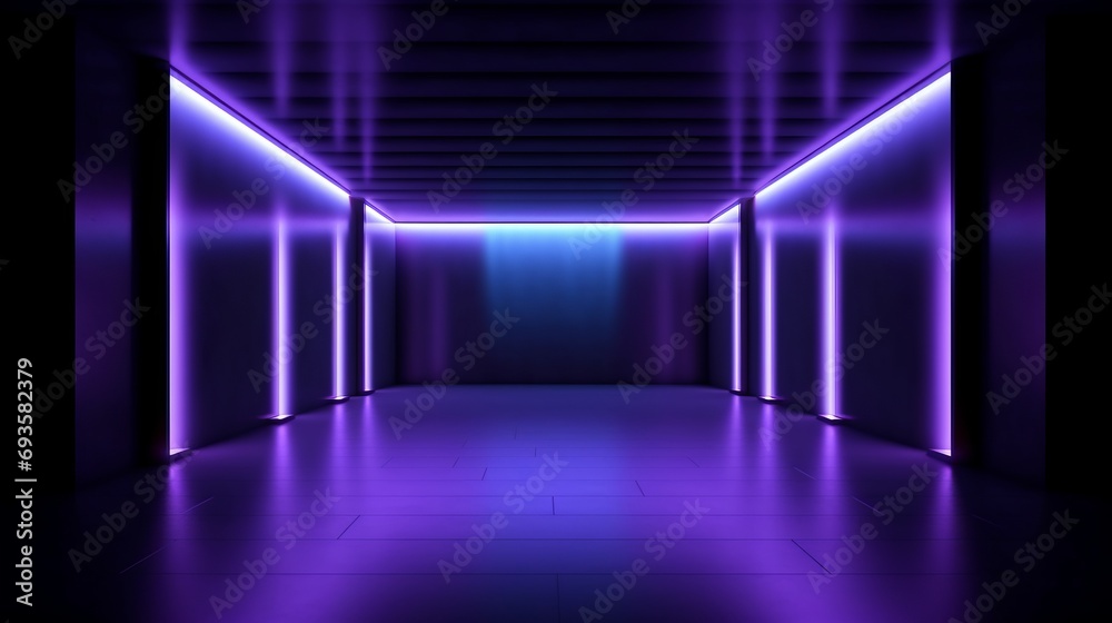 universal abstract futuristic background with built-in blue and purple neon lighting for product presentation universal abstract futuristic background with built-in blue and purple neon lighting for product presentation