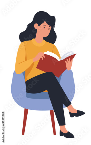 person reading a book