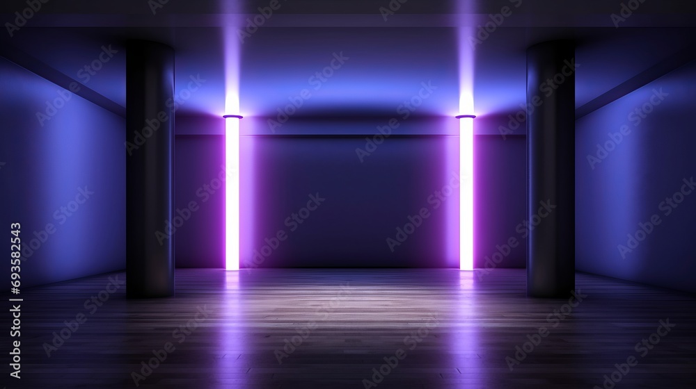 universal abstract futuristic background with built-in blue and purple neon lighting for product presentation universal abstract futuristic background with built-in blue and purple neon lighting for product presentation