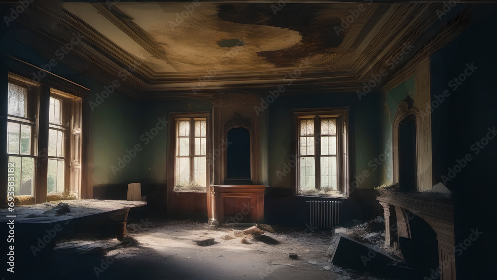 Fototapeta premium old abandoned building