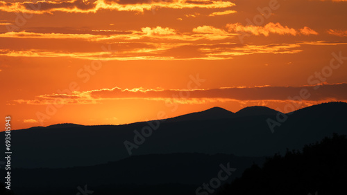Beautiful Sunset in the Silent Appalachian Mountains © rck